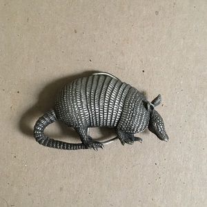 Vintage armadillo belt buckle